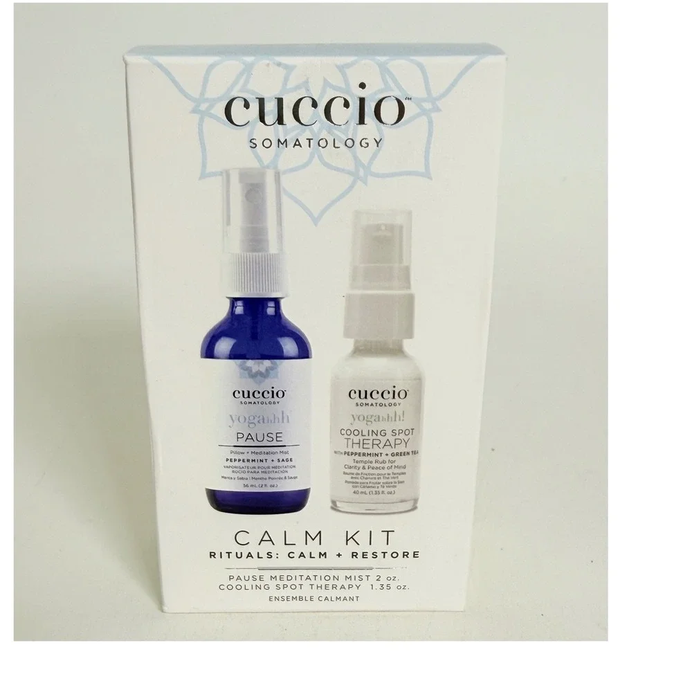 Cuccio Somatology Calm Kit Pause Meditation Mist Cooling Spot Therapy Duo New